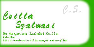 csilla szalmasi business card